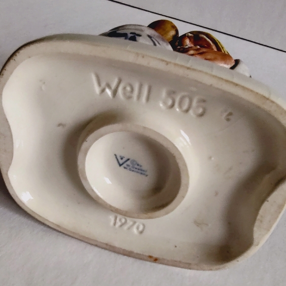 Goebel Co Boys Adorable Gnome Sam The Gourmet Well 505 Figurine Vintage 1970 - Picture 12 of 16